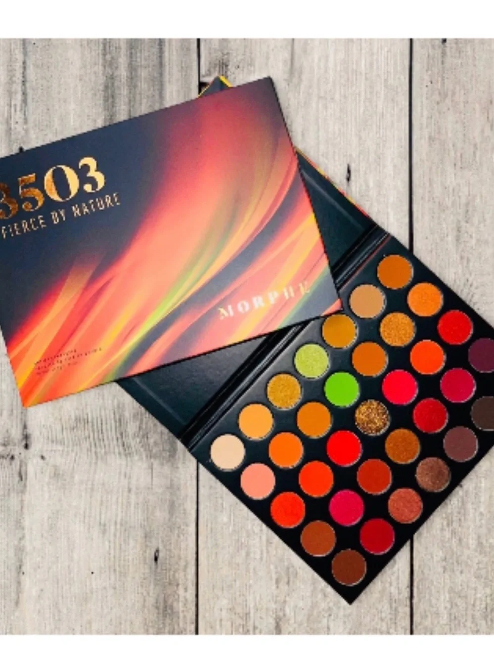 Jeffree Star Eyeshadow Palette - Vibrant Red, Orange, Pink, Green, Brown, Gold